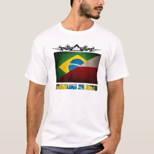 T-shirt BJJ Pologne - fusion polonaise T de drapeau de