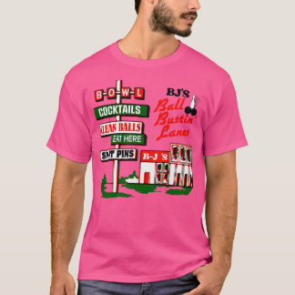 T-shirt BJ's Ball Bustin Lanes Retro Road Sign