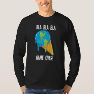 T-shirt Bla Bla Jeu sur la fonte de la glace de la Terre