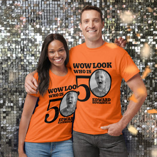 T-shirt Black 50e anniversaire look photo qui est en coule