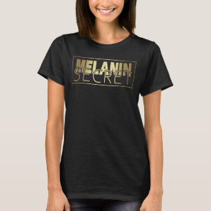T-shirt Black Afro Melanin Secret Africain-Américain