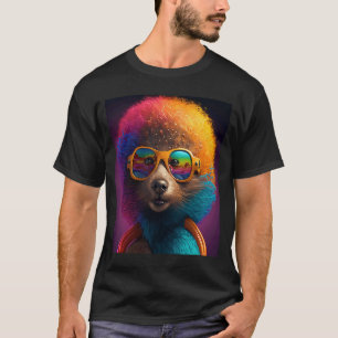 T-shirt Black Afro Otter Pride Pop