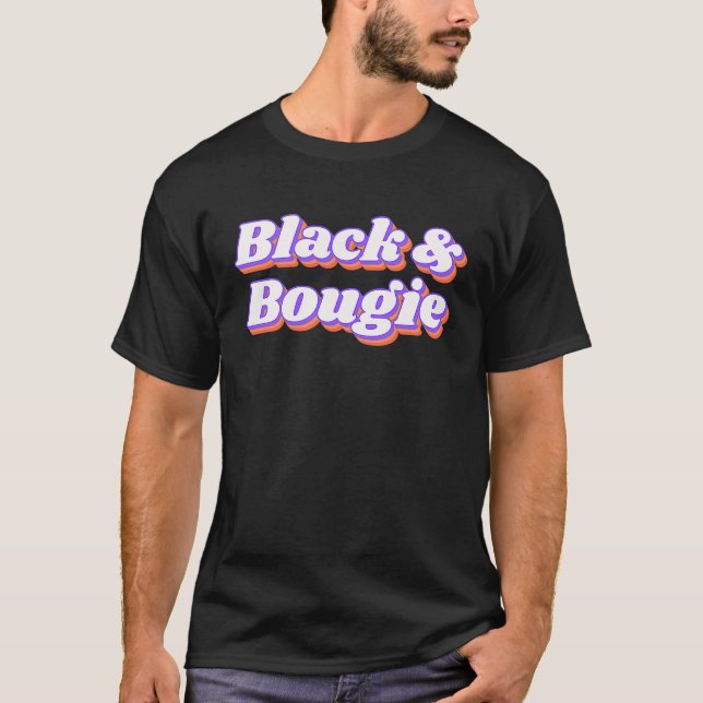 T-shirt Black and Bougie (Devant)