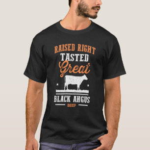T-shirt Black Angus élevé à droite avait un très bon goût