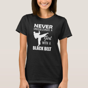 T-shirt Black Belt Girl