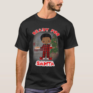 T-shirt Black Boy With Milk