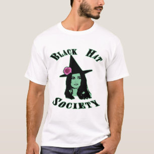 T-shirt Black Casquette Society Halloween Witch