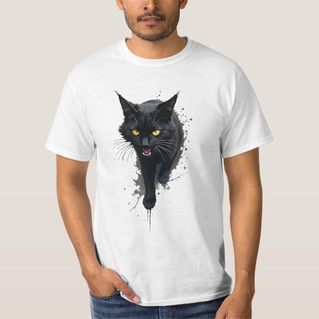 T-shirt Black Cat (Devant)