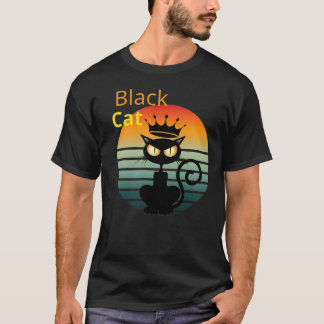 T - Shirt Black cat 2024