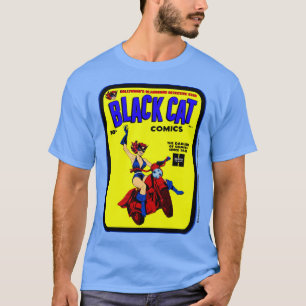T-Shirt 'Black Cat Comics' aus den 1940ern