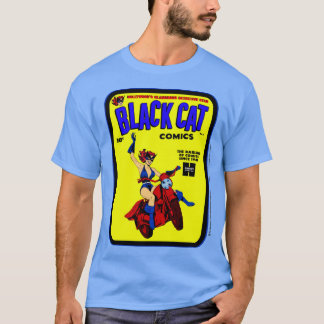 T-Shirt 'Black Cat Comics' aus den 1940ern