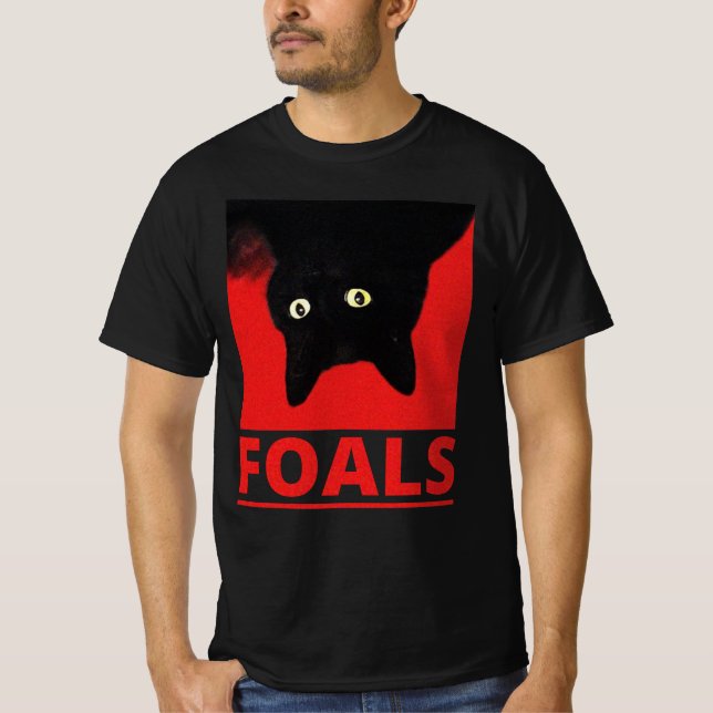T-shirt Black Cat Foals Tour 2019 TShirt, Black Cat Shirt (Devant)