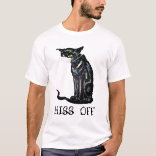 T-shirt Black Cat Hiss Off Shirt Funny 2020 en quarantaine