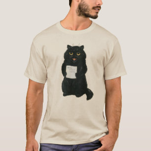 T-shirt Black Cat Home Sweet Home Secourt Vintage Shelter