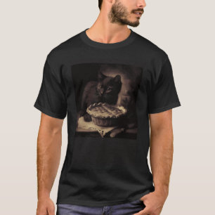 T-shirt Black Cat Love Pomme Pie