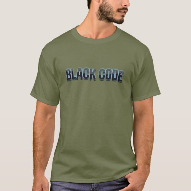 T-shirt Black Code Dark Logo (Devant)