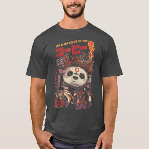 T-shirt Black Coffee Magie Kaiju Monster Art japonais