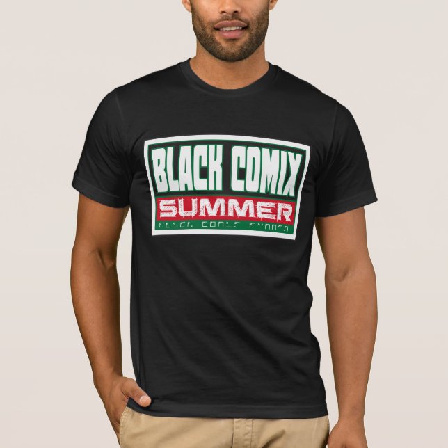 T-shirt Black Comix Summer (panafricain) (Devant)