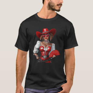 T-shirt Black Cowgirl Melanin Western Pays Femmes Afrique