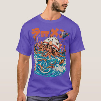 T-shirt Black Dark Great Ramen au large de Kanagawa