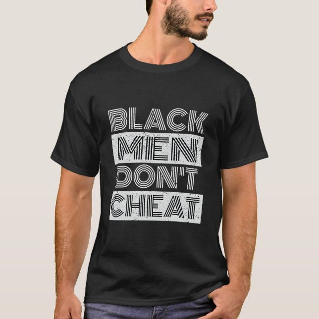 T-shirt Black Don'T Cheat Bmdc Saying African American (Devant)