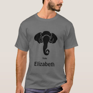 T-shirt Black Elephant Family Home Adresse Républicaine