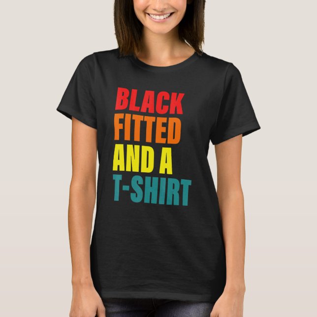 T-shirt Black Fitted And A Shrt (Devant)