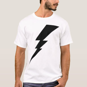 T-shirt Black Flash Lightning Bolt Hommes
