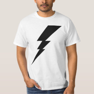 T-shirt Black Flash Lightning Bolt Hommes