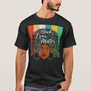 T-shirt Black Girl God Dit Que Je Suis Noir Melanin Histoi