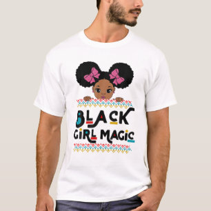 T-shirt Black Girl Magic African American Melanin Kids Tod
