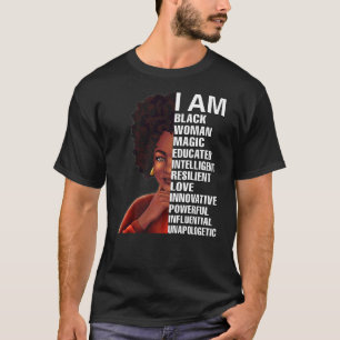 T-shirt Black Girl Magic Blacknificent Hbcu instruit Melan