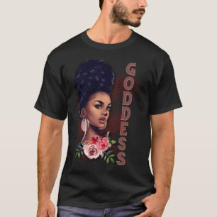 T-shirt Black Girl Magic Goddess Afro Girl Faith God Stron