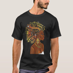 T-shirt Black Girl You Are Beautiful African Afrocentric Q