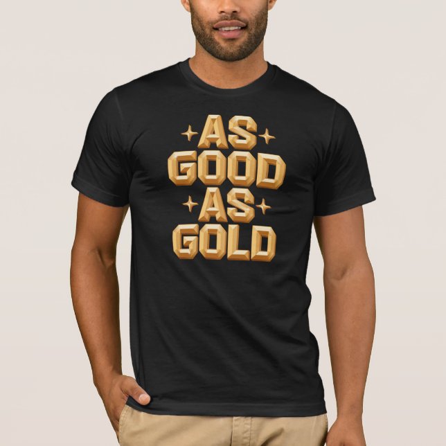 T-Shirt Black Gold pour hommes (Devant)