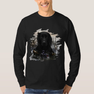 T-shirt Black Golden Retrievers