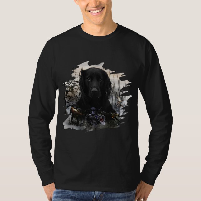 T-shirt Black Golden Retrievers (Devant)