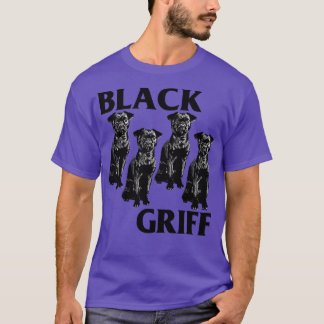 T-shirt Black Griff Black Flag Bruxelles Griffon Design
