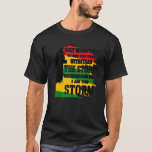 T-shirt Black Histoire Mois Chemise Africaine Femme Afro J