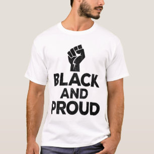 T-shirt Black Histoire Mois Power Cadeaux Femmes Hommes En