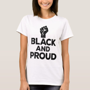 T-shirt Black Histoire Mois Power Cadeaux Femmes Hommes En