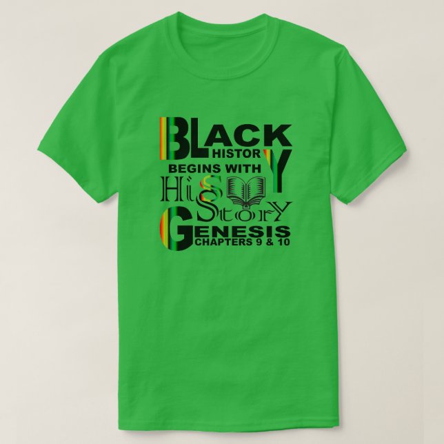 T-shirt Black History (Design devant)