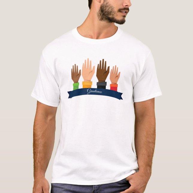 T-shirt Black History Gradience Africa   Beautiful America (Devant)