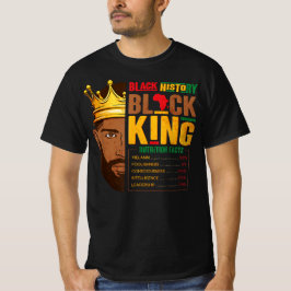 T-shirt Black History King