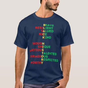 T-shirt Black History Melanin Inspirational Positif Mobile