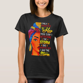 T-shirt Black History Mois Chemise Je Suis La Tempête Afri