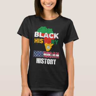 T-shirt Black History Mois femmes Africain-Américain Tee -