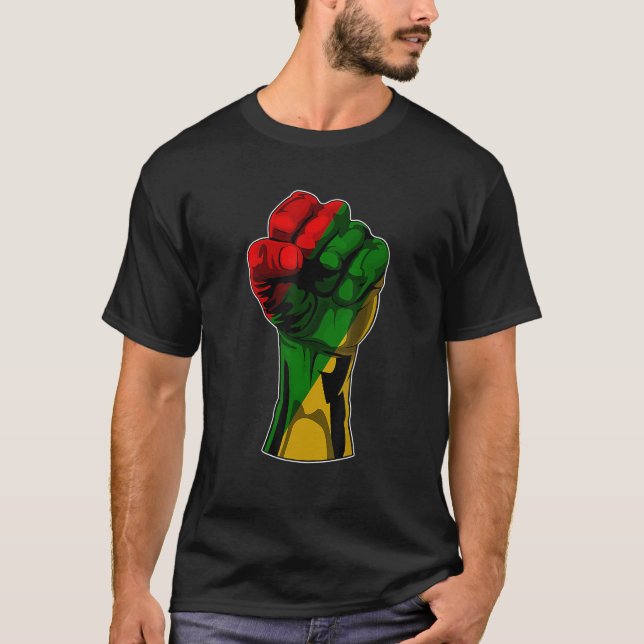 T-shirt Black History Mois Premier Black Power Femmes afri (Devant)