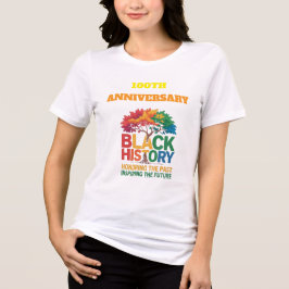 T-Shirt Black History Month 100 Jahre Tri-Blend Shirt