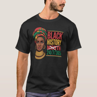 T-shirt Black History Month 365 Days A Year Empowerment 